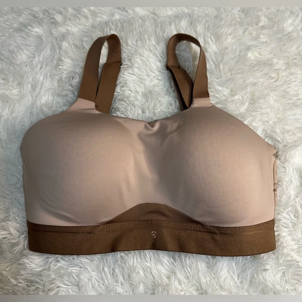 ThirdLove Sports Bra 34 E Brown Kinetic Adjustable High Support Cups Wireless - Picture 3 of 13